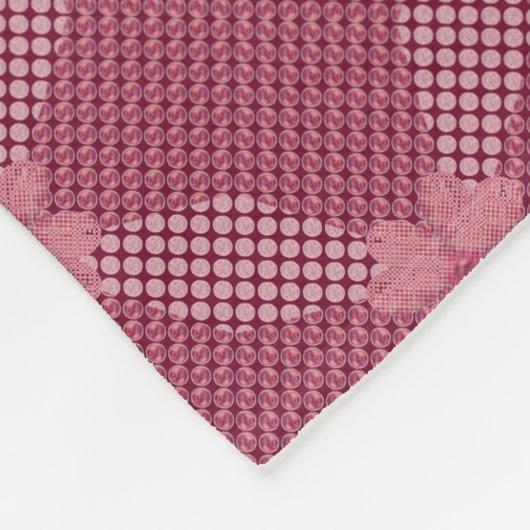 Geometrisches Muster eines rustikalen Punktes Fleecedecke (Ecke)