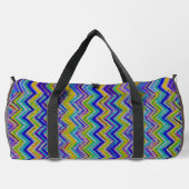 Geometrisches Muster eines Stoffes auf einem Duffe Duffle Bag (Rückseite)