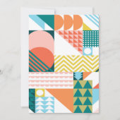 Geometrisches Muster Einladung (Vorderseite)