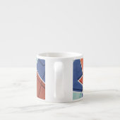 Geometrisches Muster Espressotasse (Rückseite)