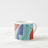Geometrisches Muster Espressotasse (Vorderseite Rechts)
