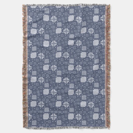 geometrisches Muster ethnischer boho Art Decke (Vorderseite Vertikal)