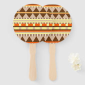 Geometrisches Muster Fächer (Vorne und Hinten)