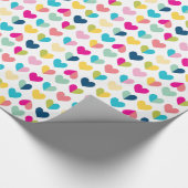 Geometrisches Muster, farbenfroh, moderner Regenbo Geschenkpapier (Ecke)