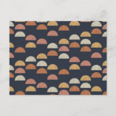 Geometrisches Muster Feiertagspostkarte (Vorderseite)