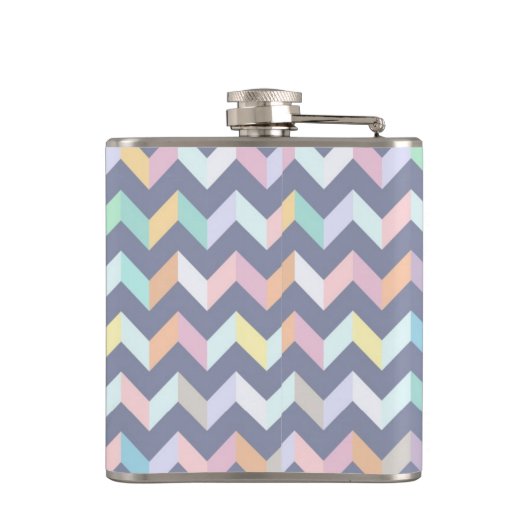 Geometrisches Muster Flachmann (Rückseite)