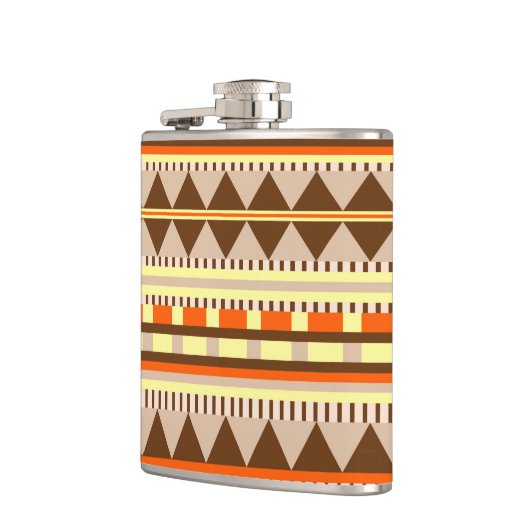 Geometrisches Muster Flachmann (Links)