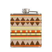 Geometrisches Muster Flachmann (Rückseite)