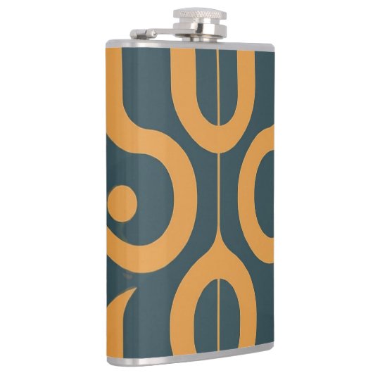 Geometrisches Muster Flachmann (Rechts)