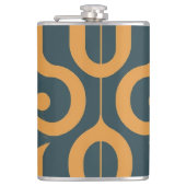 Geometrisches Muster Flachmann (Vorderseite)