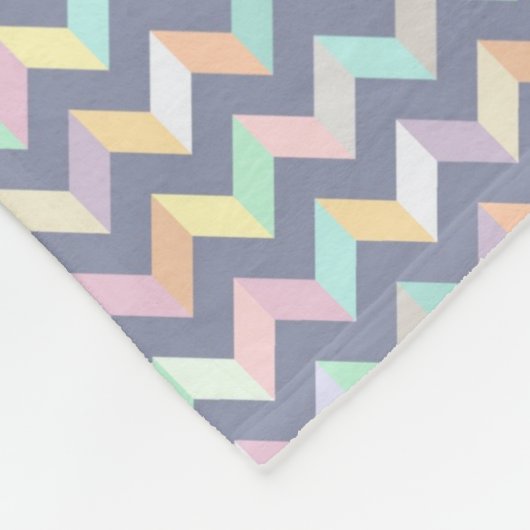 Geometrisches Muster Fleecedecke (Ecke)