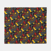 Geometrisches Muster Fleecedecke (Vorderseite (Horizontal))