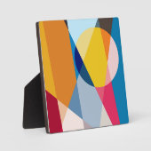 Geometrisches Muster Fotoplatte (Vorderseite)