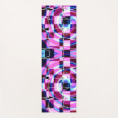 Geometrisches Muster für abstrakte Lila rosa Quadr Yogamatte (Vorderseite)