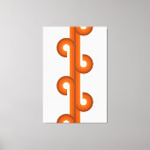 Geometrisches Muster für Abstrakte Wellenstreifen Leinwanddruck (Vorderseite)