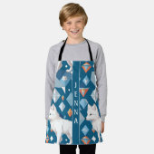 Geometrisches Muster für Arctic Fox Schürze (Getragen)