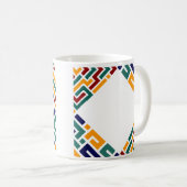 Geometrisches Muster für atemberaubende, dynamisch Kaffeetasse (VorderseiteRechts)