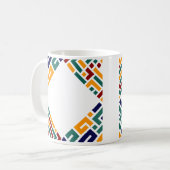 Geometrisches Muster für atemberaubende, dynamisch Kaffeetasse (Vorderseite Links)