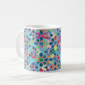 Geometrisches Muster für atemberaubende, dynamisch Kaffeetasse (Vorderseite Links)