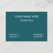 Geometrisches Muster für blaues weißes Dreieck Visitenkarte (Rückseite)