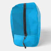 Geometrisches Muster für blaues Zyan Waschbeutel (Rechts)