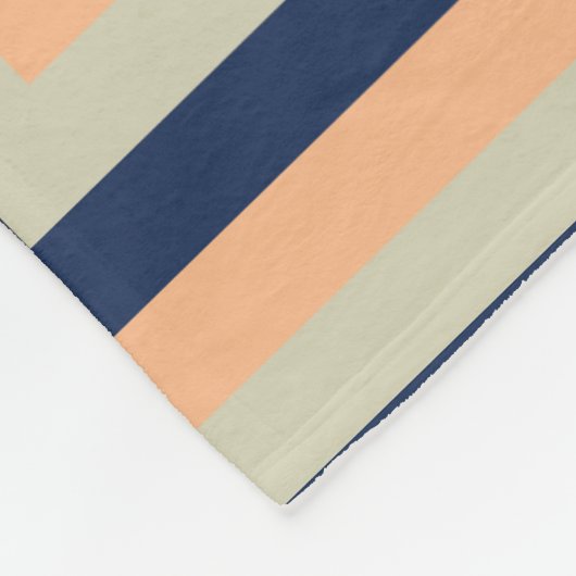 Geometrisches Muster für blaugraue Orangenquadrate Fleecedecke (Ecke)