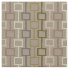 Geometrisches Muster für braun und Tan Retro der 1 Stoff