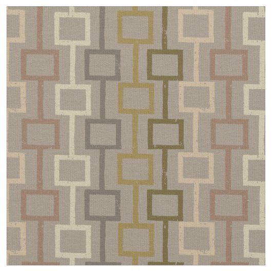 Geometrisches Muster für braun und Tan Retro der 1 Stoff (Nahaufnahme)