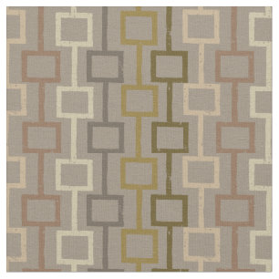 Geometrisches Muster für braun und Tan Retro der  Stoff