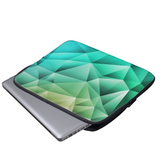 Geometrisches Muster für coole Polygone Laptopschutzhülle (Vorne Knopf)