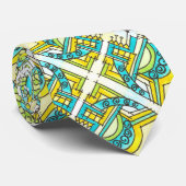 Geometrisches Muster für das dreimoderne Bauhaus Krawatte (Gerollt)