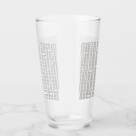 Geometrisches Muster für das industrielle Grid-Mod Glas (Rechts)