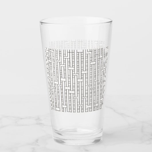 Geometrisches Muster für das industrielle Grid-Mod Glas (Vorderseite)