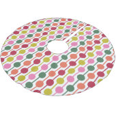 Geometrisches Muster für das lichtstarke Retro der Polyester Weihnachtsbaumdecke (Schrägansicht)