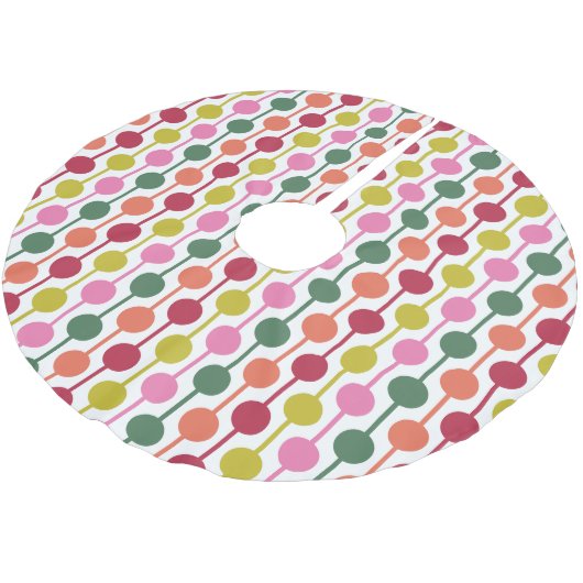 Geometrisches Muster für das lichtstarke Retro der Polyester Weihnachtsbaumdecke (Schrägansicht)