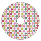 Geometrisches Muster für das lichtstarke Retro der Polyester Weihnachtsbaumdecke (Vorderseite)