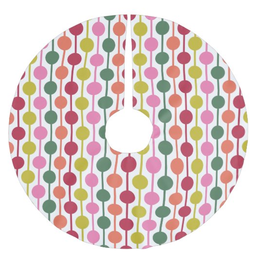 Geometrisches Muster für das lichtstarke Retro der Polyester Weihnachtsbaumdecke (Vorderseite)