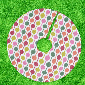 Geometrisches Muster für das lichtstarke Retro der Polyester Weihnachtsbaumdecke