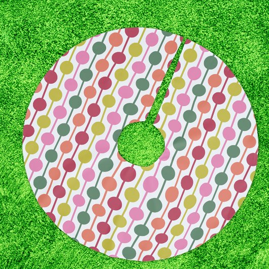 Geometrisches Muster für das lichtstarke Retro der Polyester Weihnachtsbaumdecke