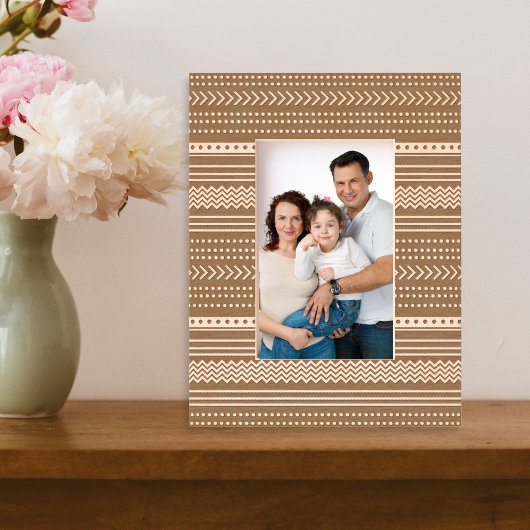 geometrisches Muster für das Tribal Aztec Geätzte Rahmen