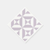 Geometrisches Muster für Deko von blass Trauben Serviette (Ecke)