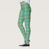 Geometrisches Muster für die Blume der Blumen, Nie Leggings (Links)