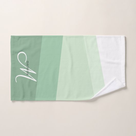 Geometrisches Muster für die Darstellung der grüne Badhandtuch Set (Handtuch)