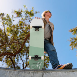 Geometrisches Muster für die Darstellung der grüne Skateboard