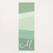 Geometrisches Muster für die Darstellung der grüne Yogamatte (Rückseite)