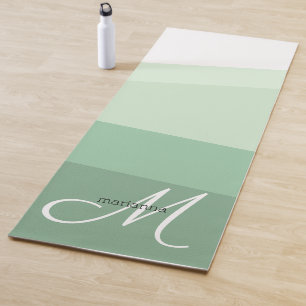 Geometrisches Muster für die Darstellung der grüne Yogamatte