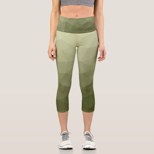 geometrisches Muster für die geometrische Struktur Capri Leggings (Vorderseite)