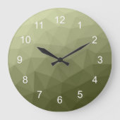 geometrisches Muster für die geometrische Struktur Große Wanduhr (Vorderseite)