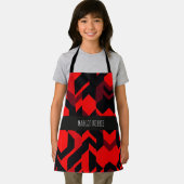 Geometrisches Muster für die rote Tarnung Schürze (Insitu)