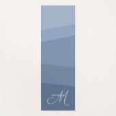 Geometrisches Muster für dunkelblaue Töne Yogamatte (Vorderseite)